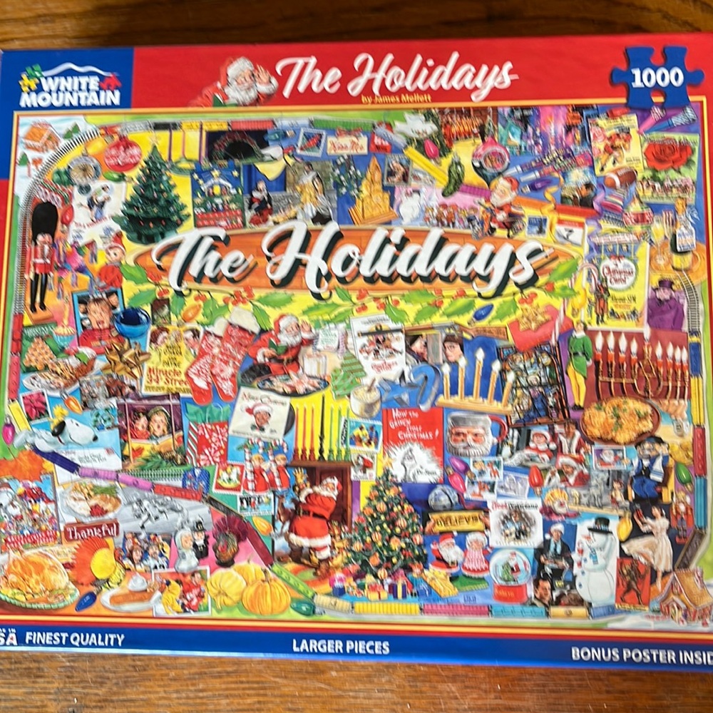 White Mountain “The Holidays” 1000 Piece Puzzle